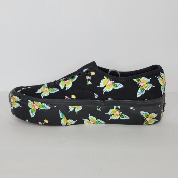 VANS Authentic Stac Morph Blackout Glow In The Dark Butterfly Sneakers Women's 9 - Picture 5 of 12